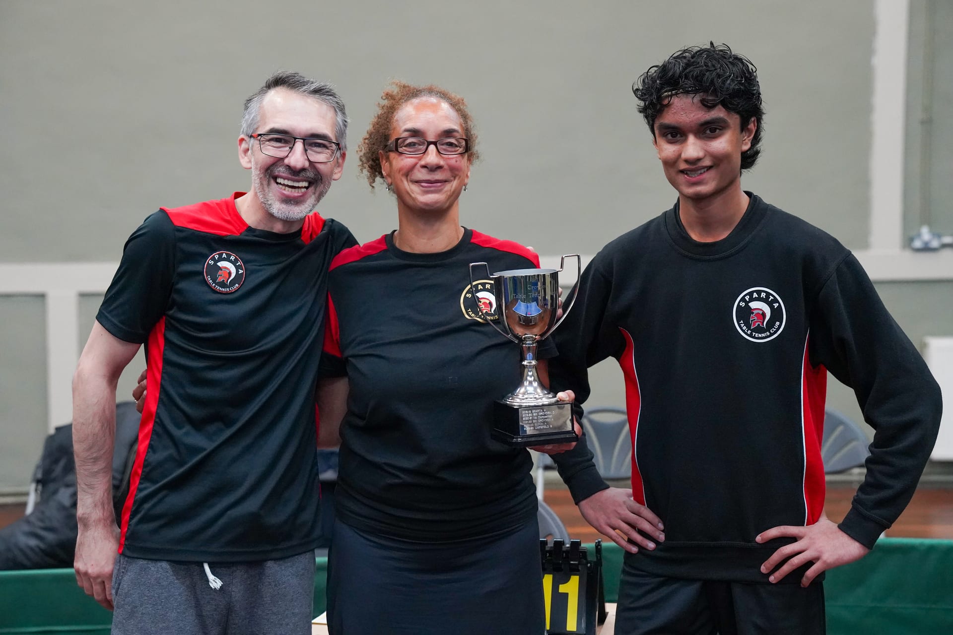 Sparta E team with the Croydon League Handicap Cup