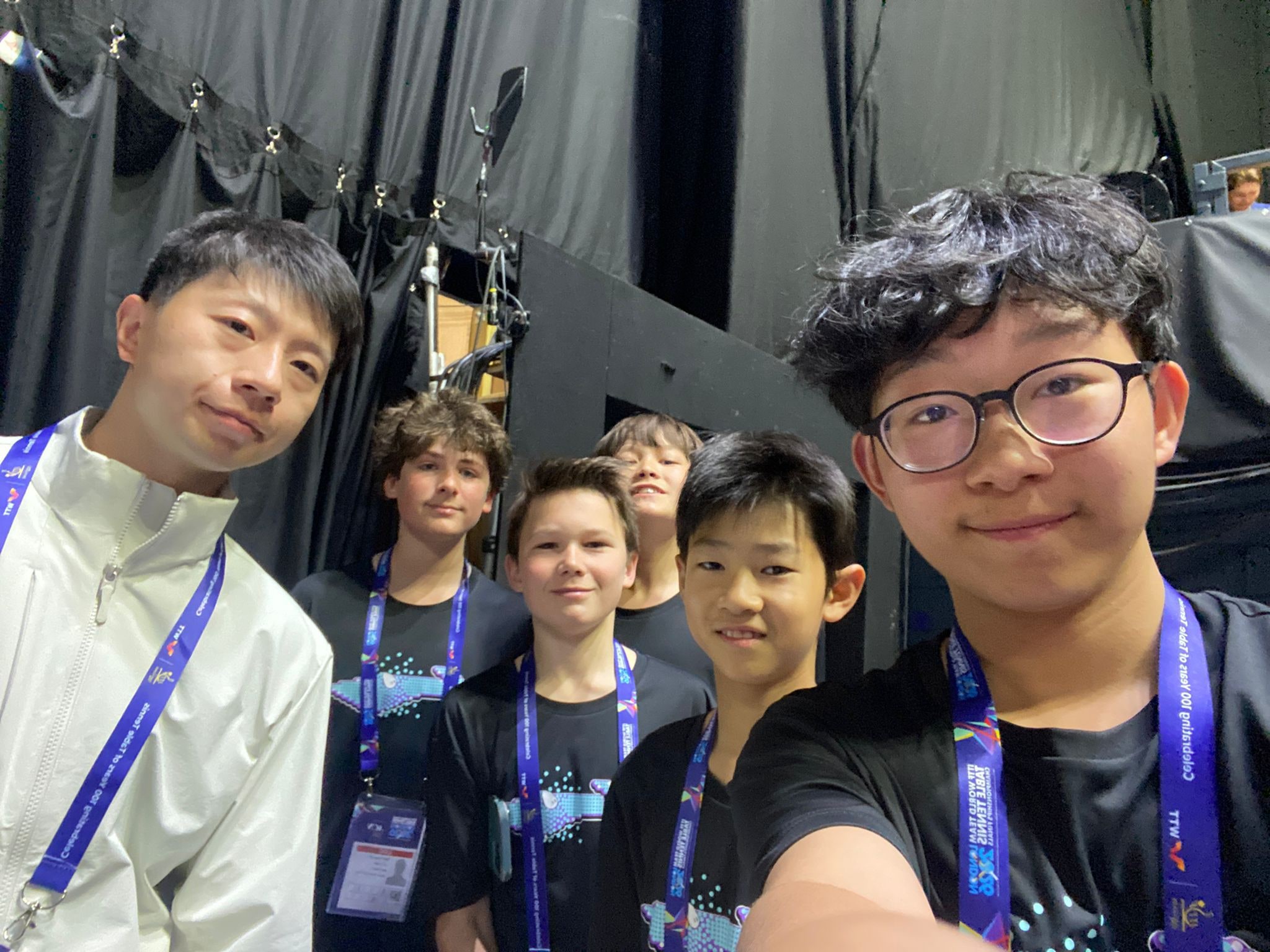 Sparta juniors backstage at London 2026