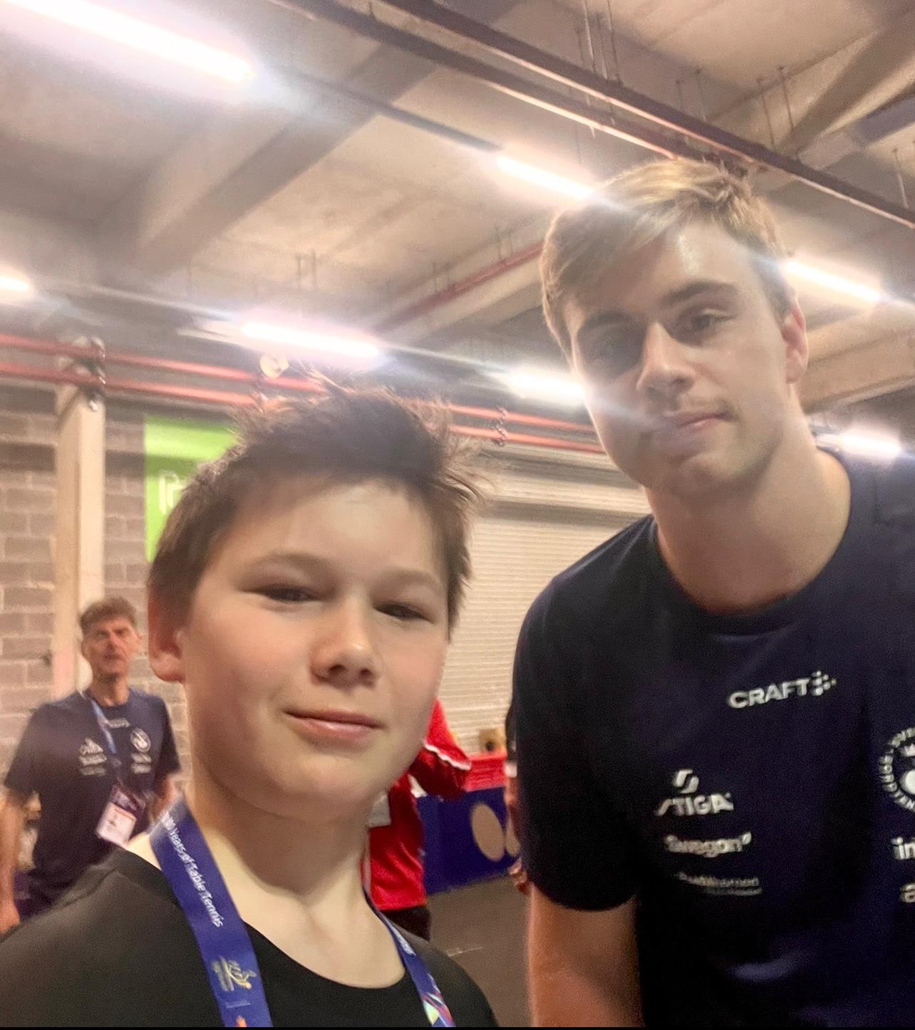 A Sparta junior with Truls Möregårdh at London 2026